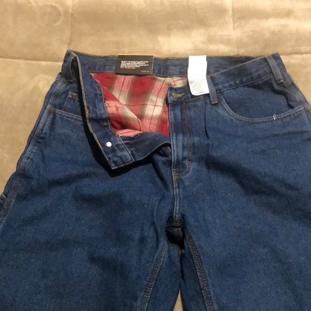 Flannel lined jeans. Never worn